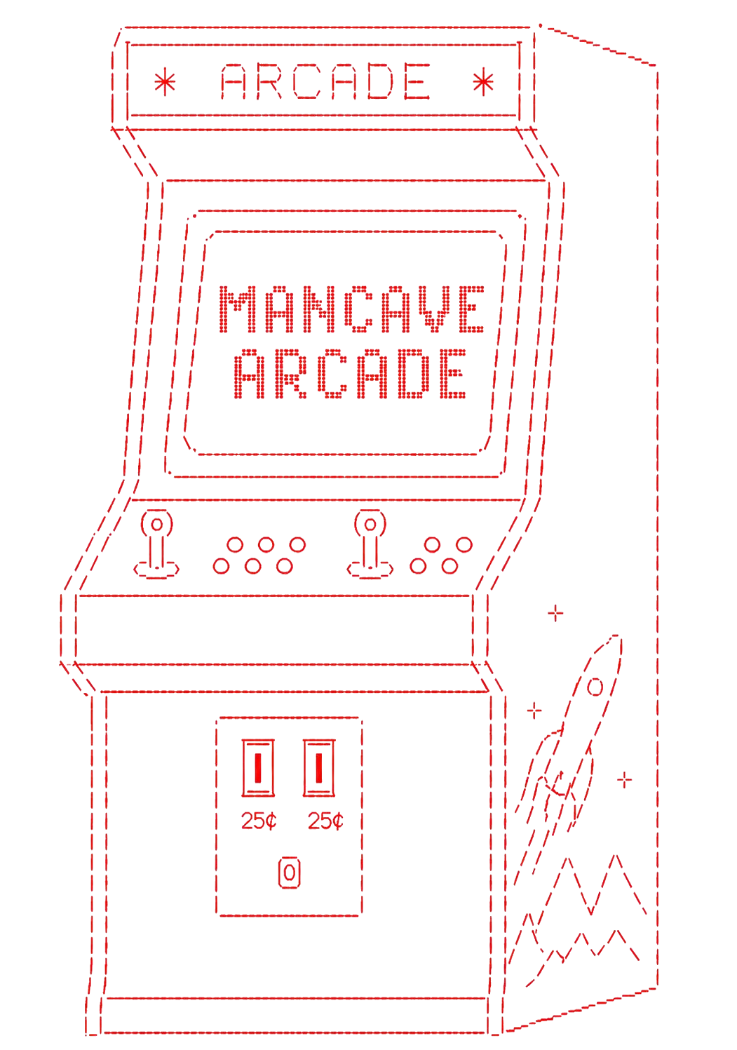 Mancave Arcade cabinet